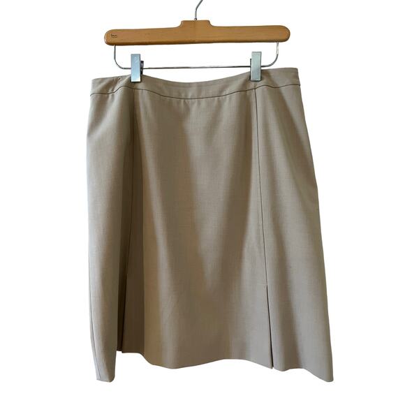 Talbots Classic Office Ready Career Skirt Tan 12P - Picture 1 of 4